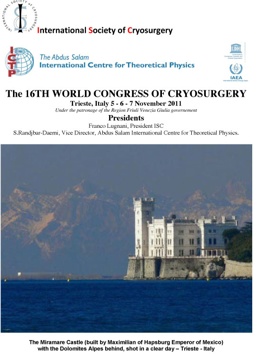 In Trieste the XVI World Congress of Cryosurgery